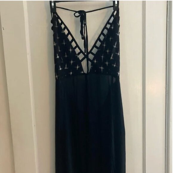 ZHEN NYMPH Zhennymph Free People Festival Black White Backless Cotton Dress M - Picture 7 of 7